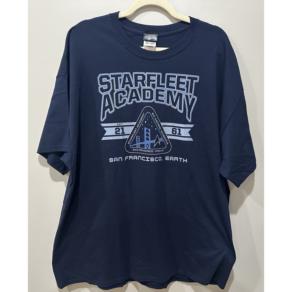 Star Trek Starfleet Academy T-Shirt Navy 2XL Graphic Tee NWOT